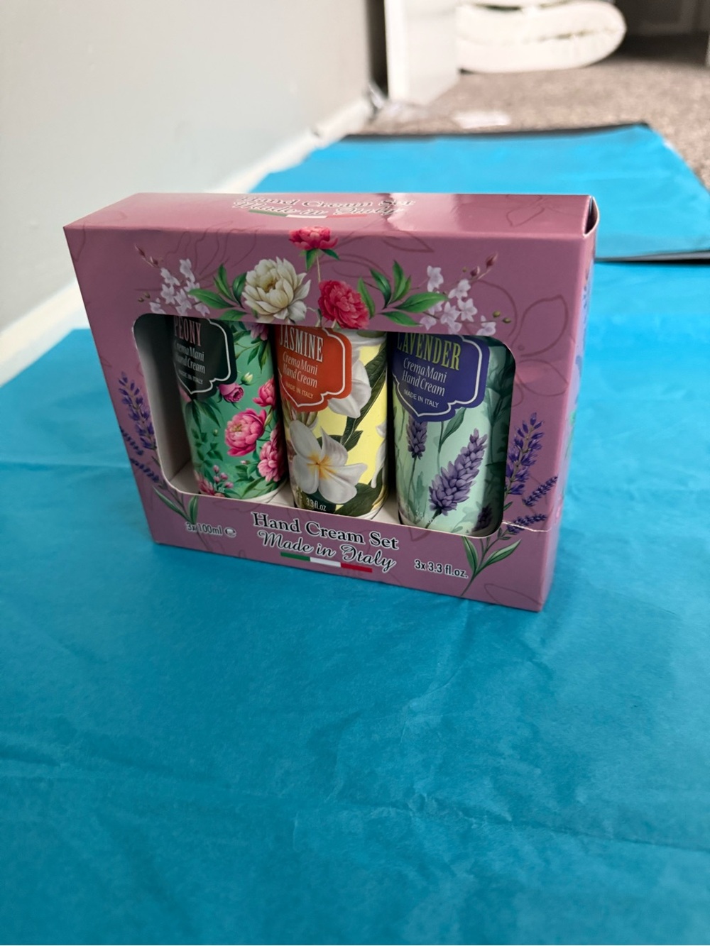 Floral Hand Cream Set - Jasmine, Lavender & Peony (Pink Packaging)